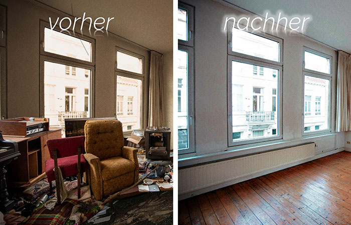 Haushaltsauflösung vorher nachher
