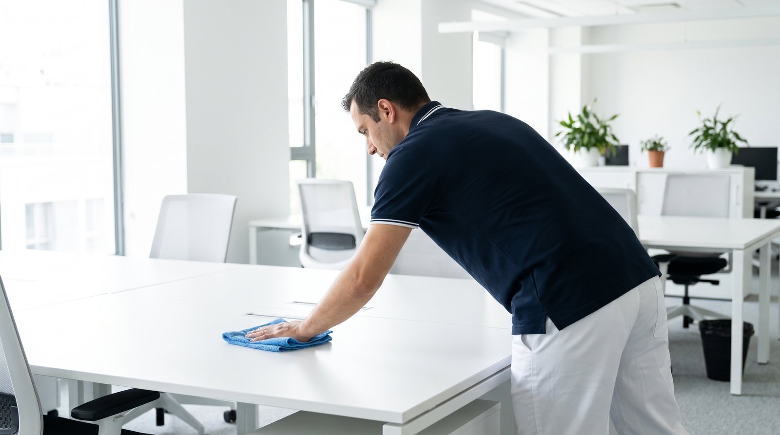 Büroreinigung Düsseldorf Schreibtischreinigung im Büro