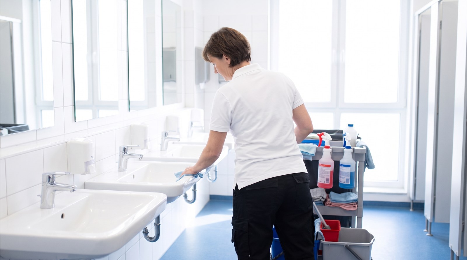 Eventreinigung Düsseldorf: FERMA betreut die Sanitäranlagen während der laufenden Veranstaltung