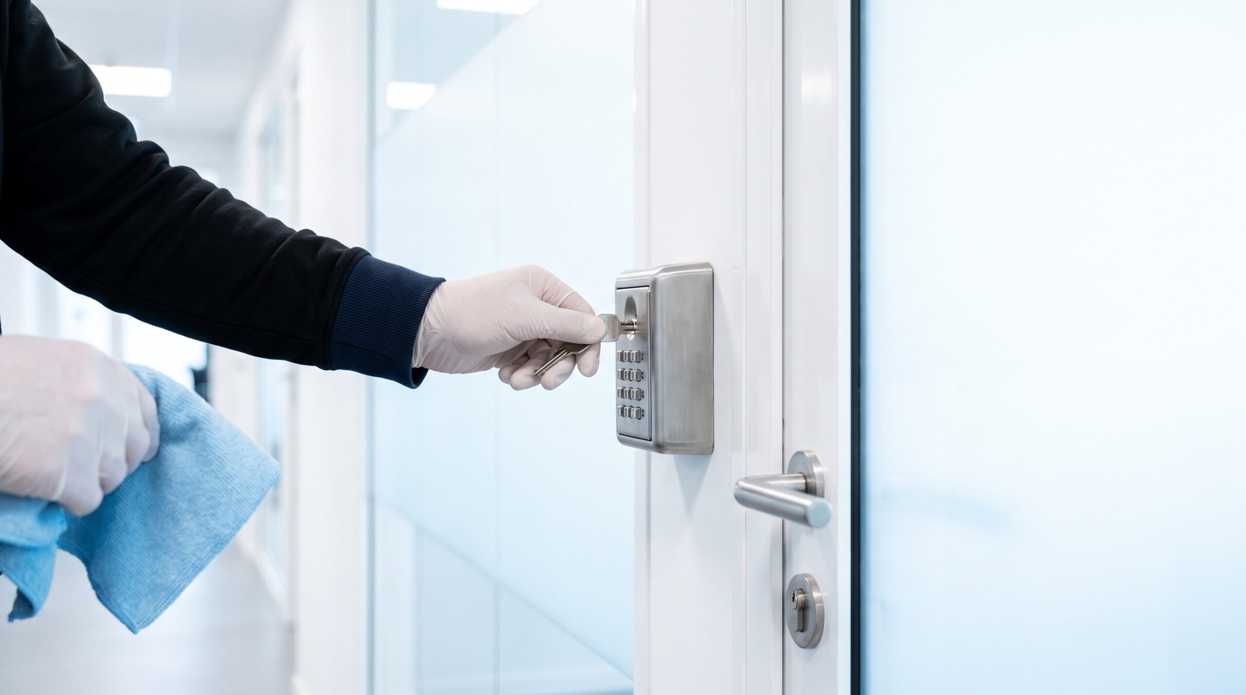 Schlüsselsafe für die abendliche Büroreinigung