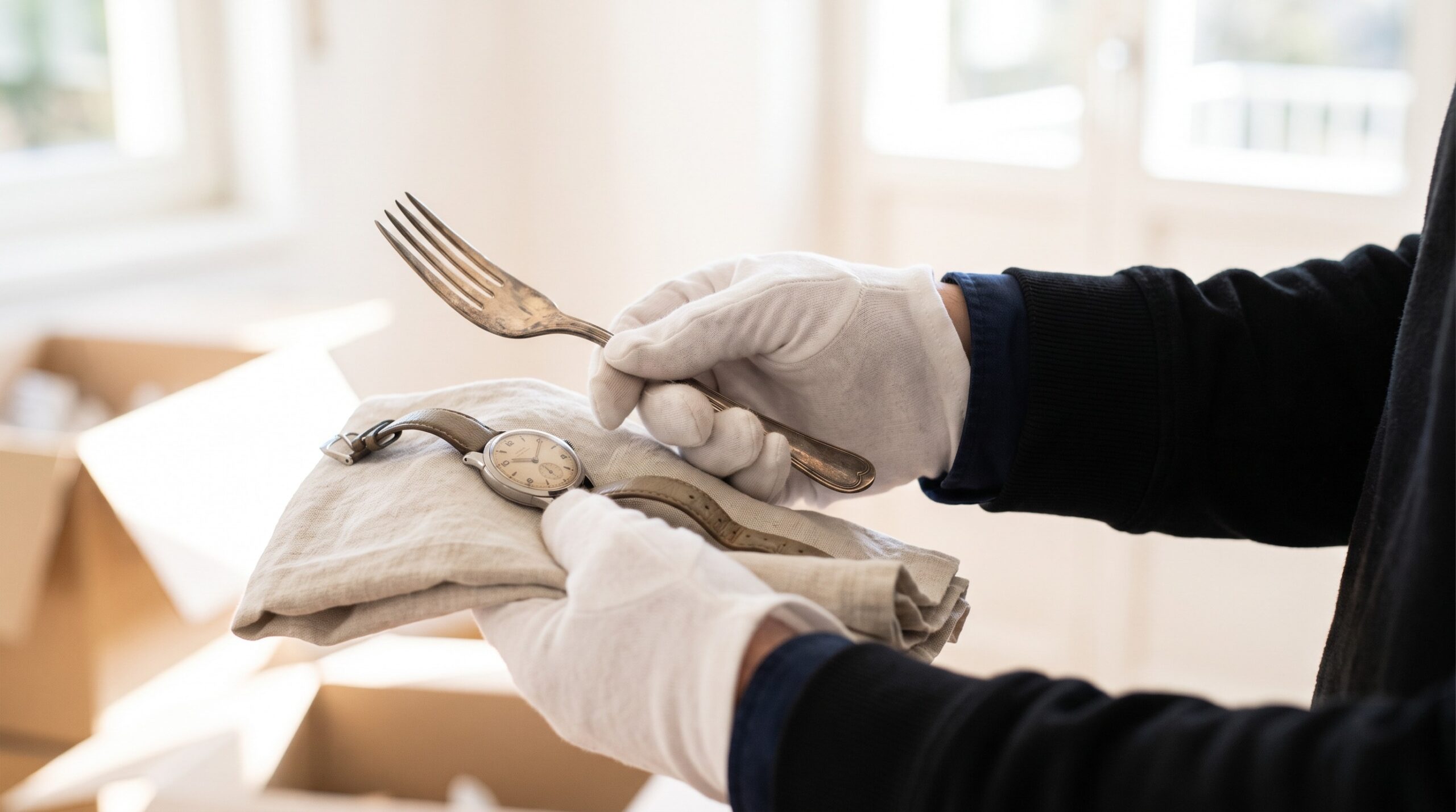 Haushaltsauflösung was ist wertvoll Silber und Uhr prüfen